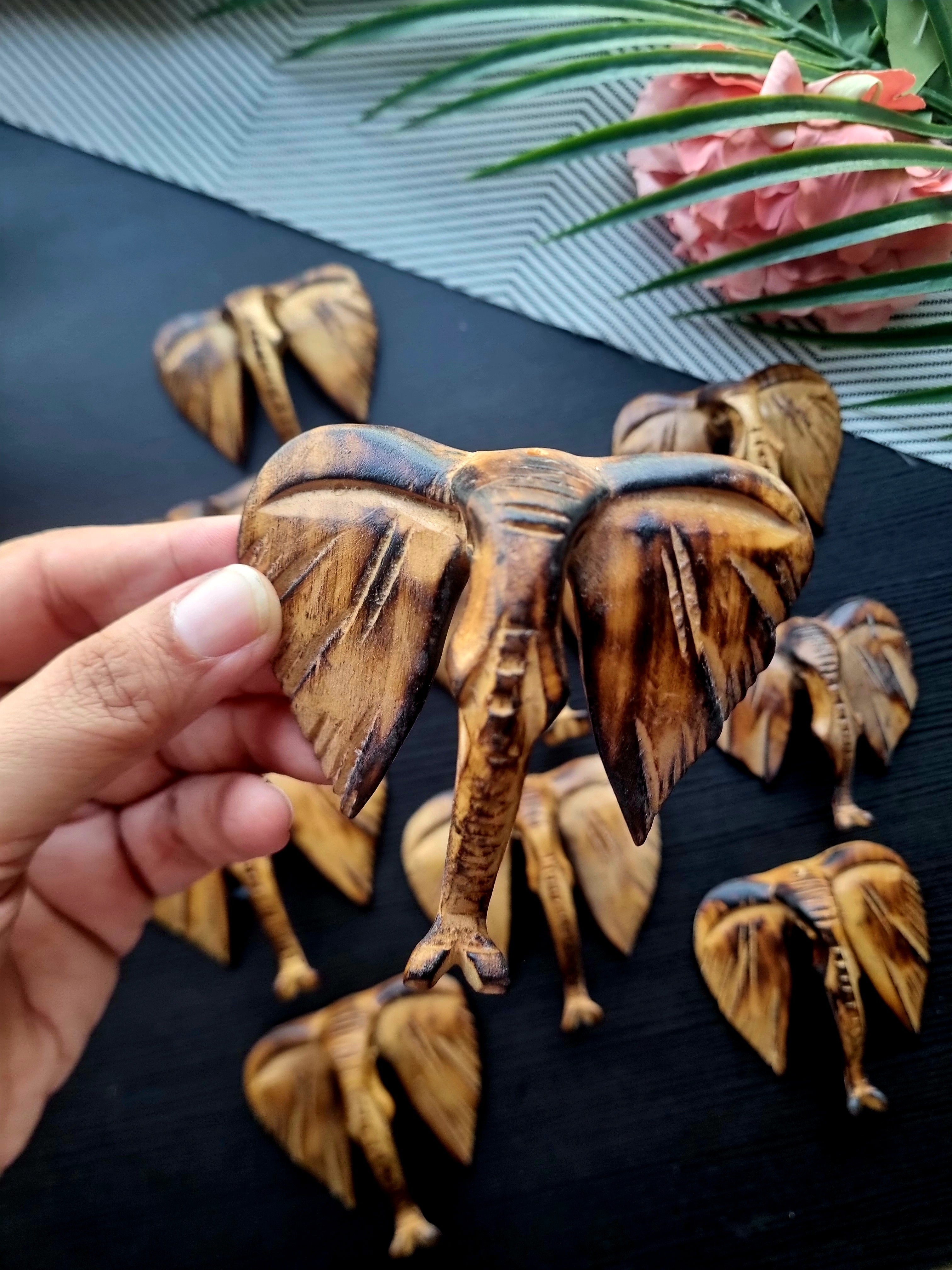 Handcarved Elephant Hanging/ Magnet