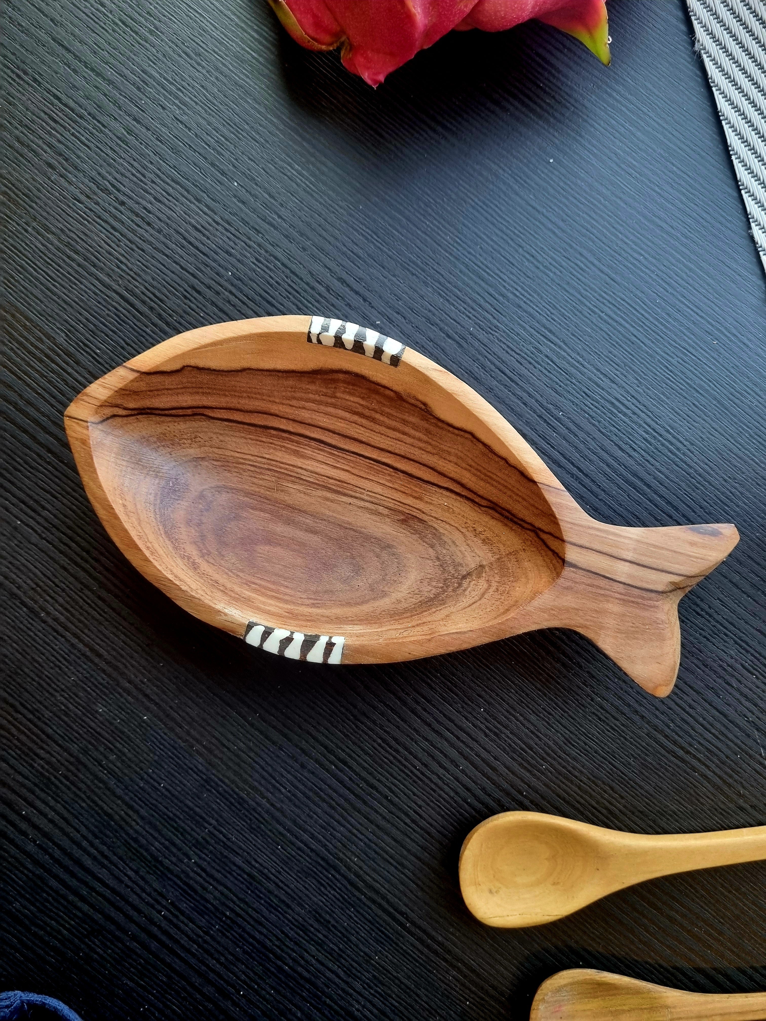Ebony Handcarved Fish Bowls