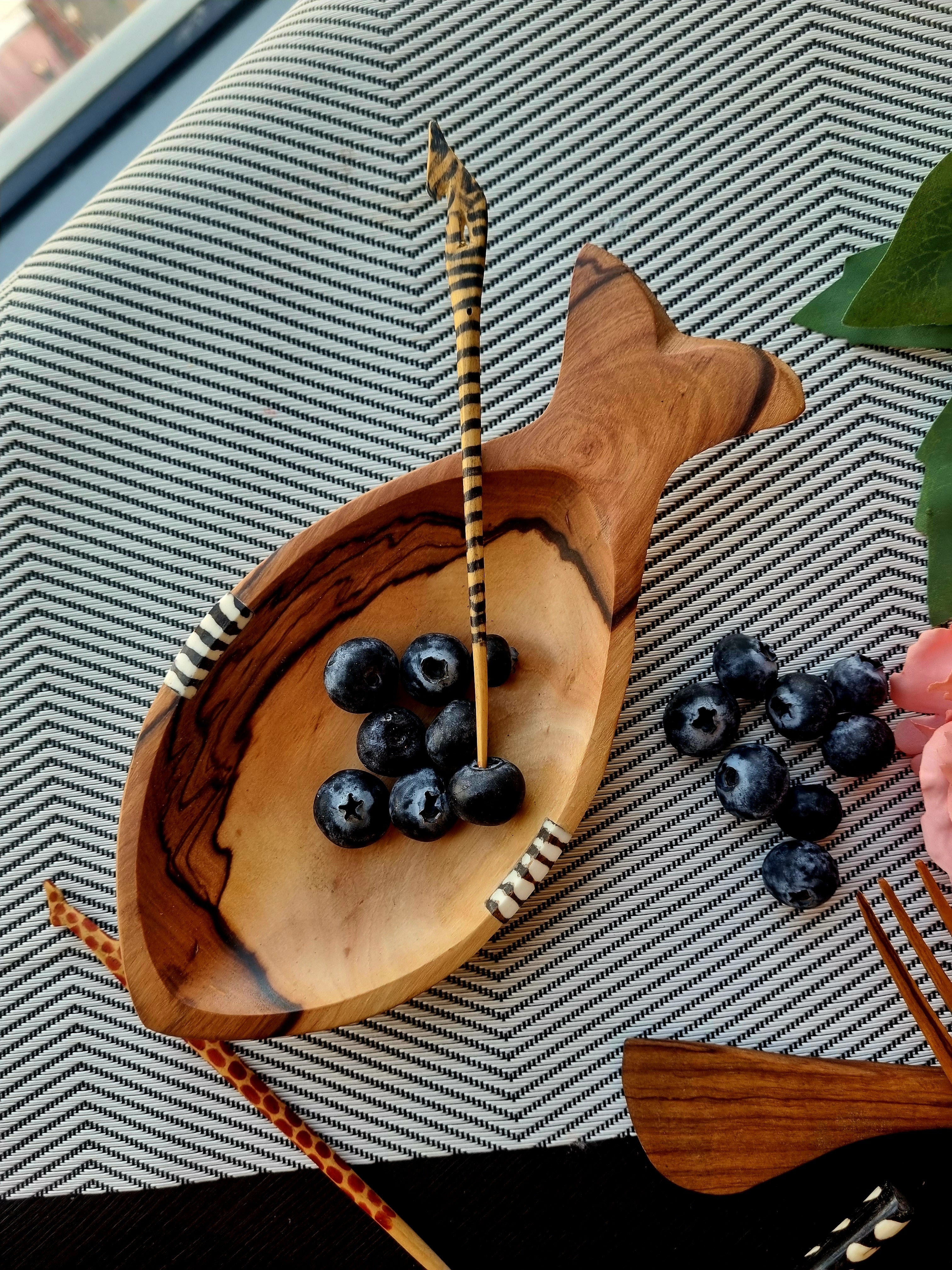 Ebony Handcarved Fish Bowls